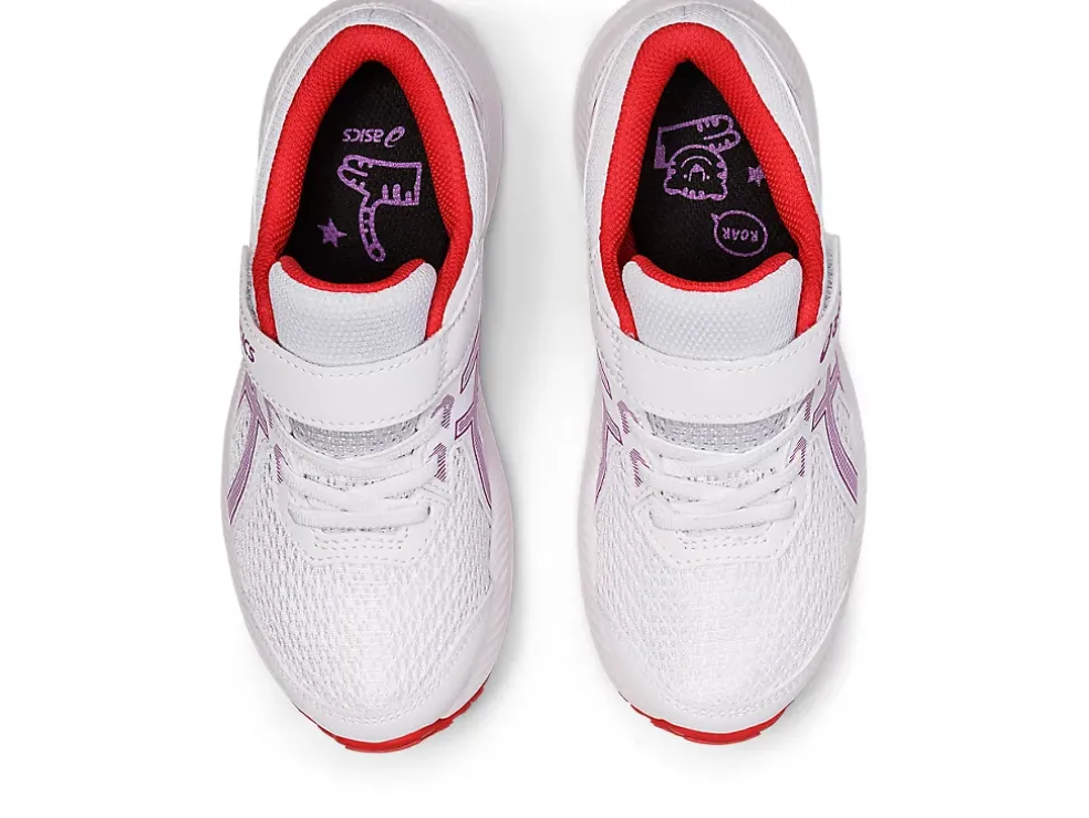 Shop ASICS CONTEND 8 PRE-SCHOOL White/Orchid