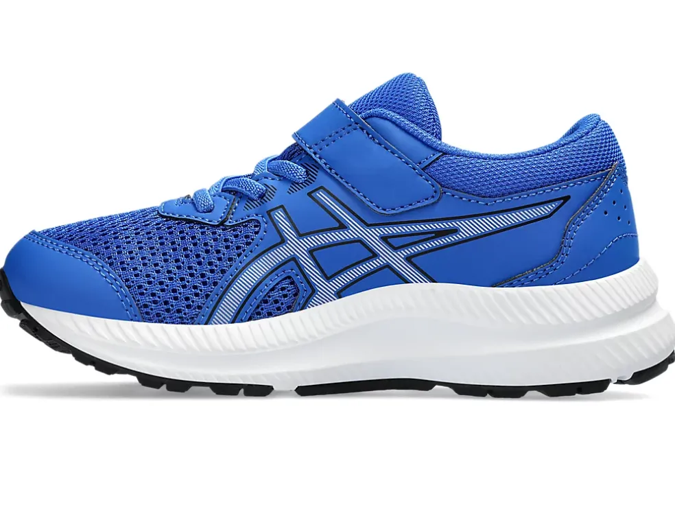 Clearance ASICS CONTEND 8 PRE-SCHOOL Illusion Blue/Pure Silver