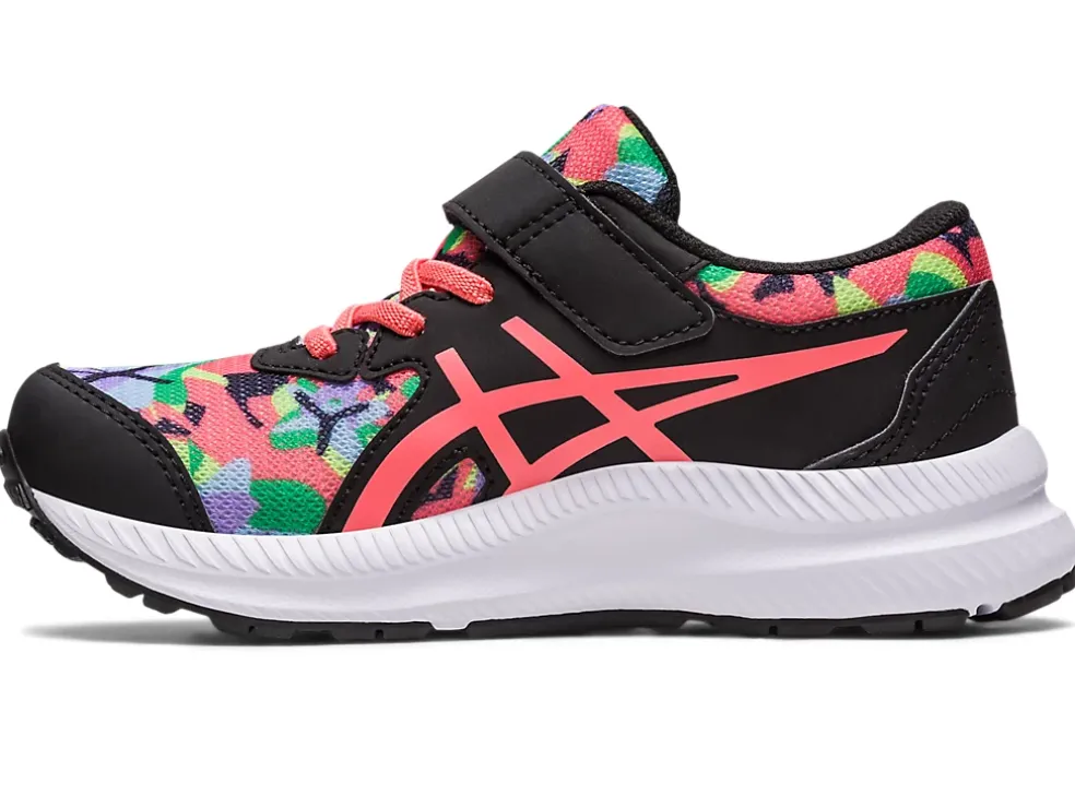 Outlet ASICS CONTEND 8 PRE-SCHOOL Black/Papaya
