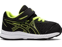 Shop ASICS CONTEND 7 TODDLER SIZE Black/Hazard Green