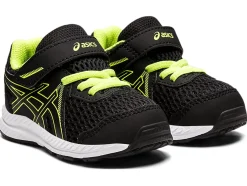 Shop ASICS CONTEND 7 TODDLER SIZE Black/Hazard Green