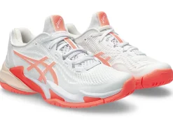 Hot ASICS COURT FF 3 White/Sun Coral