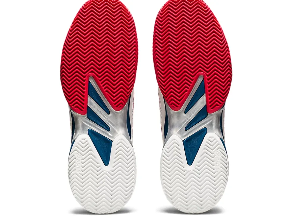 Online ASICS COURT FF 2 CLAY White/Mako Blue