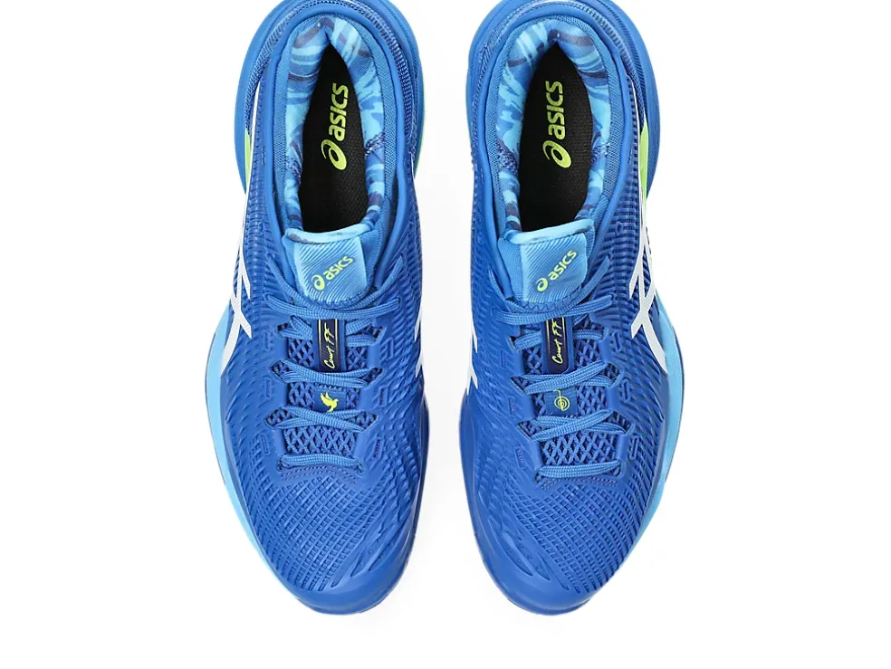 Discount ASICS COURT FF 3 NOVAK Tuna Blue/White