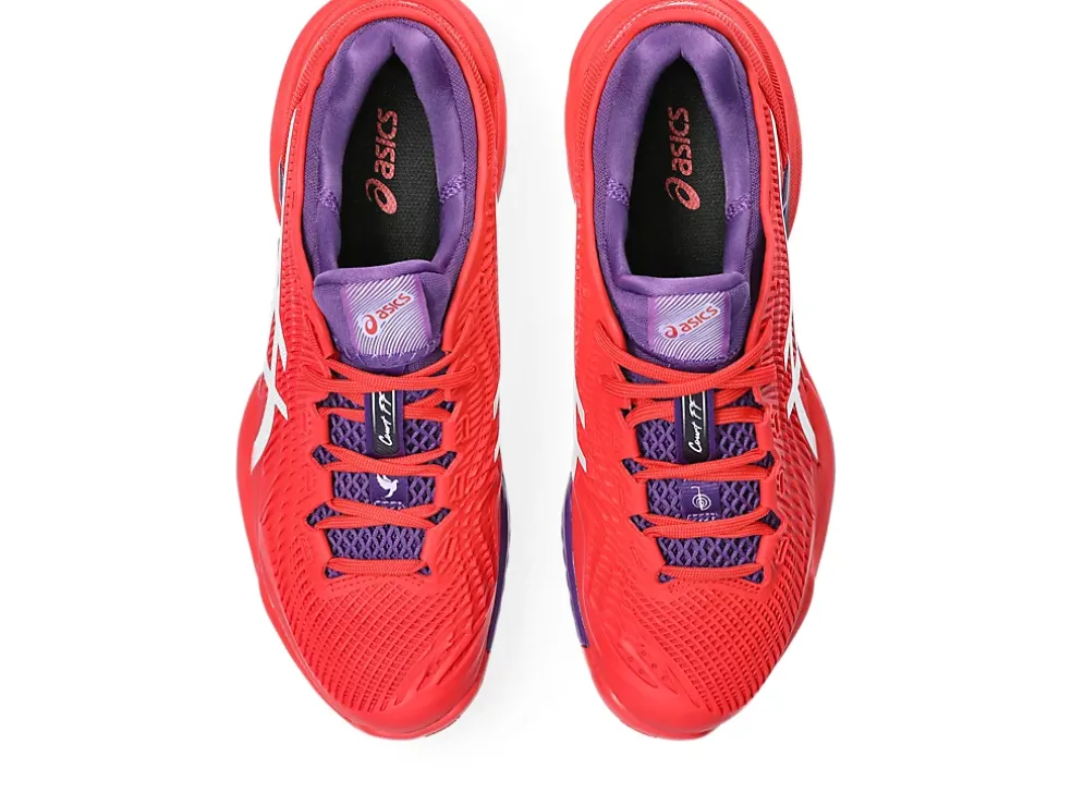 Fashion ASICS COURT FF 3 NOVAK Classic Red/White