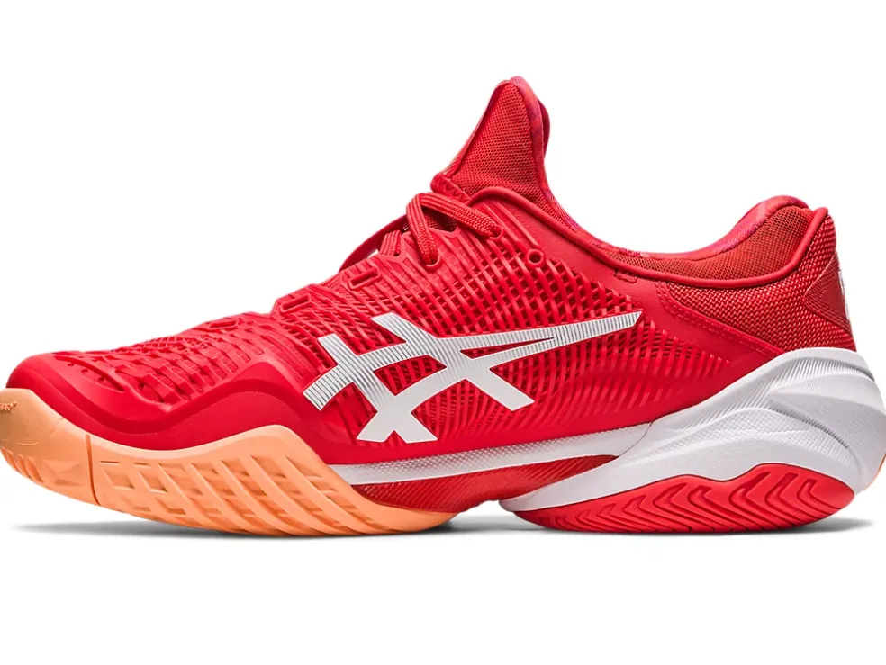 Sale ASICS COURT FF 3 NOVAK Fiery Red/White