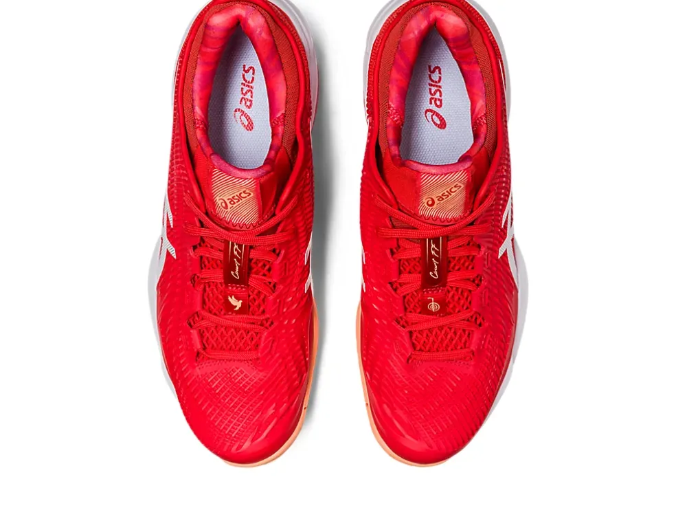 Sale ASICS COURT FF 3 NOVAK Fiery Red/White
