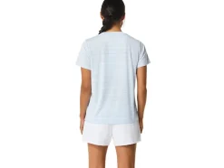 Best Sale ASICS COURT STRIPE SHORT SLEEVE TOP Soft Sky