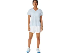 Best Sale ASICS COURT STRIPE SHORT SLEEVE TOP Soft Sky