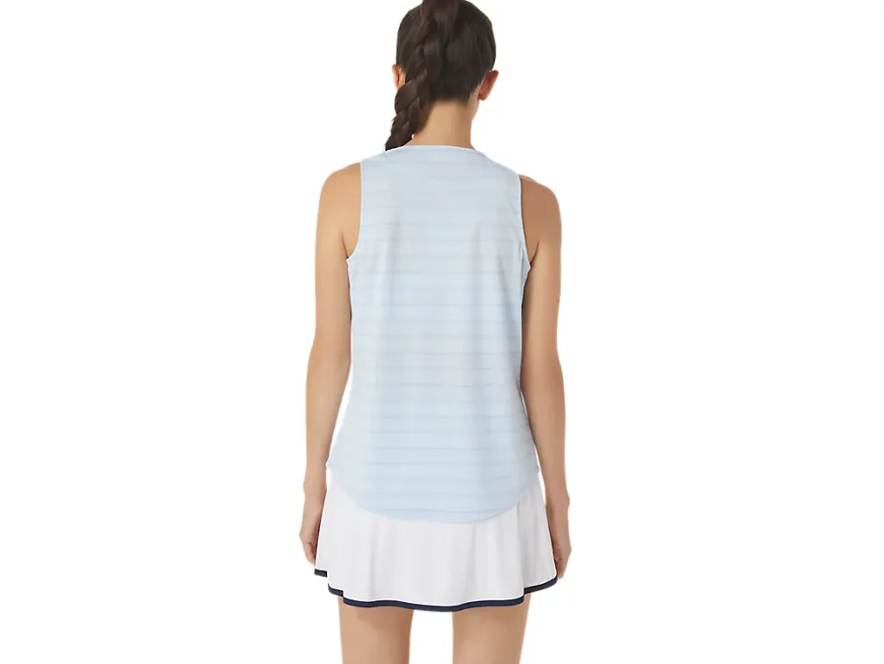 Best Sale ASICS COURT STRIPE TANK Soft Sky