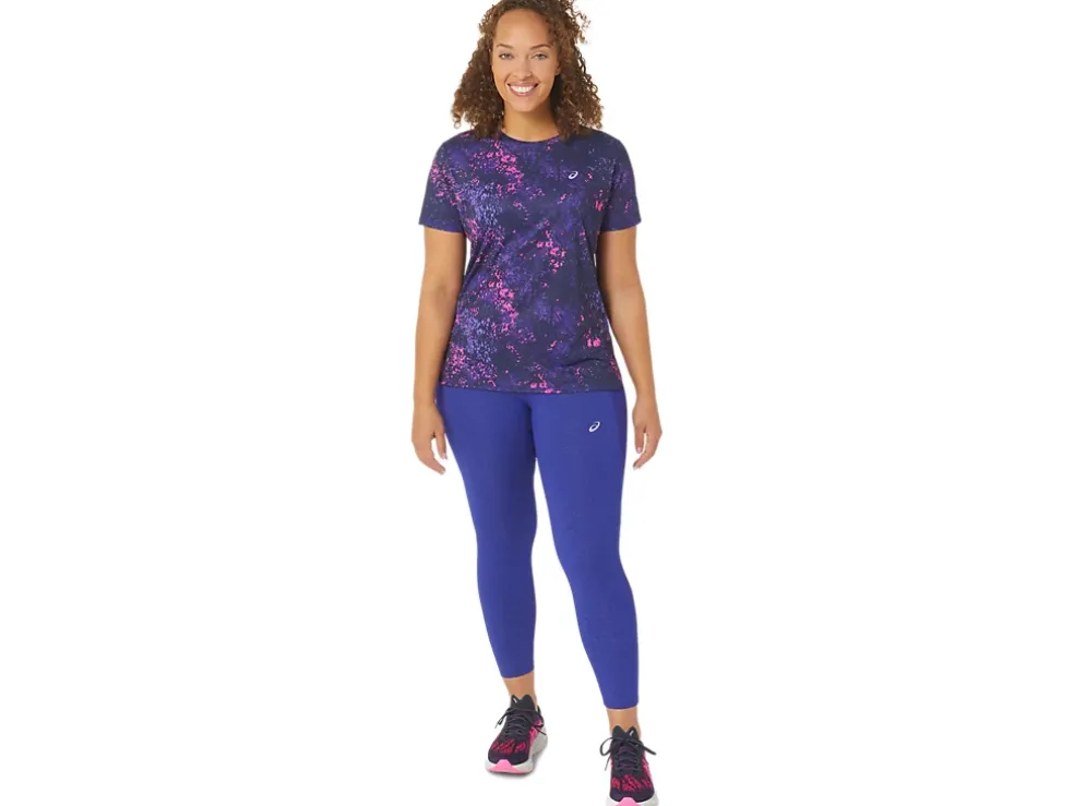 Discount ASICS DISTANCE SUPPLY 7/8 TIGHT Eggplant Heather