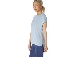 New ASICS DORAI SHORT SLEEVE TOP Mist Heather
