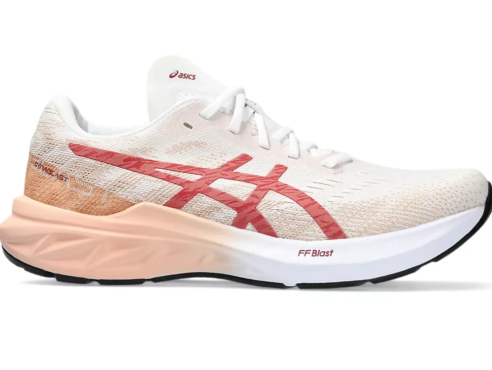 New ASICS DYNABLAST 3 White/Light Garnet