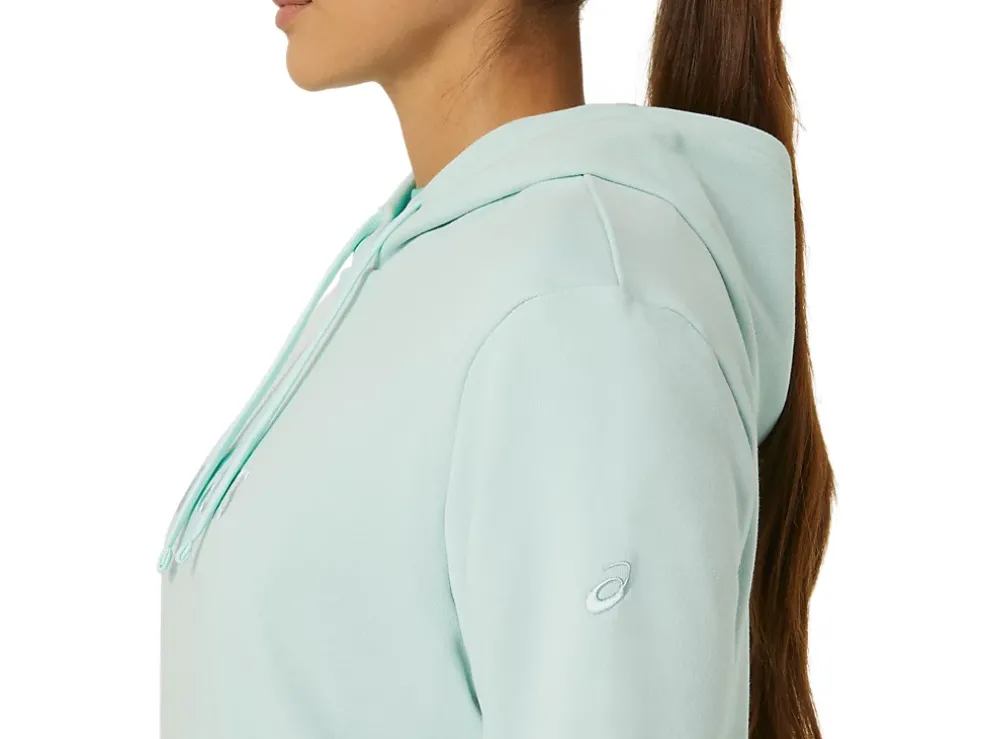 Online ASICS FRENCH TERRY PULLOVER HOODIE Pale Blue