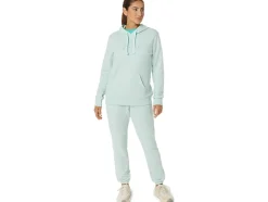 Online ASICS FRENCH TERRY PULLOVER HOODIE Pale Blue
