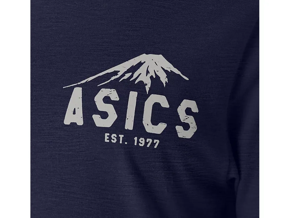 Shop ASICS FUJI 1977 TEE Peacoat Heather
