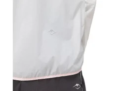 Cheap ASICS FUJITRAIL JACKET Brilliant White/Blazing Coral