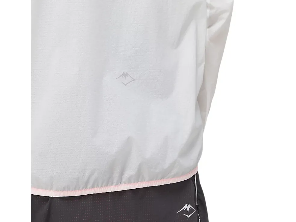 Cheap ASICS FUJITRAIL JACKET Brilliant White/Blazing Coral