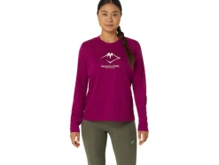 Best ASICS FUJITRAIL LOGO LONG SLEEVE TOP Blackberry/Birch
