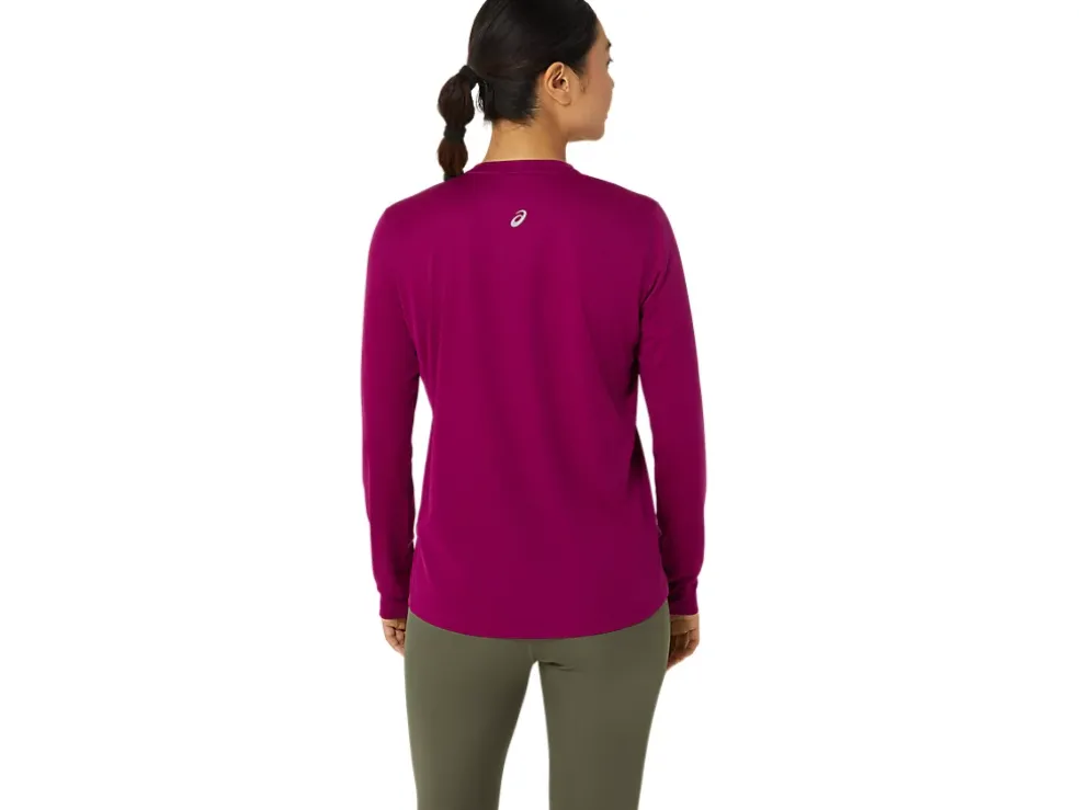 Best ASICS FUJITRAIL LOGO LONG SLEEVE TOP Blackberry/Birch
