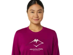Best ASICS FUJITRAIL LOGO LONG SLEEVE TOP Blackberry/Birch