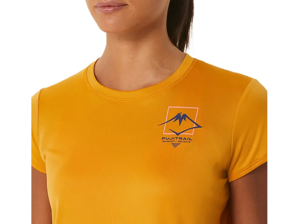 Online ASICS FUJITRAIL LOGO SHORT SLEEVE TOP Sandstorm