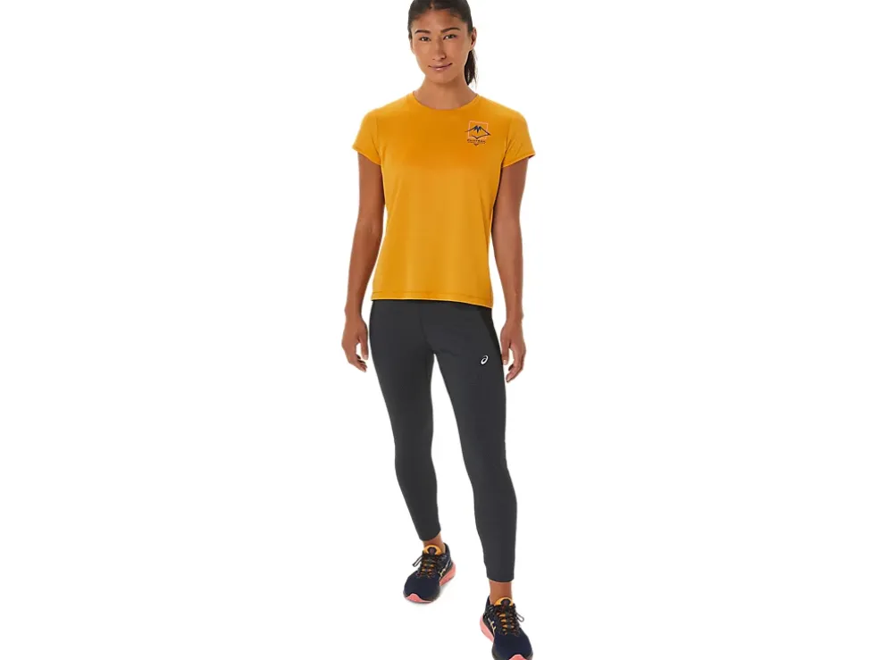 Online ASICS FUJITRAIL LOGO SHORT SLEEVE TOP Sandstorm
