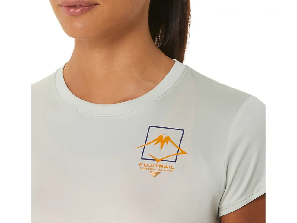Cheap ASICS FUJITRAIL LOGO SHORT SLEEVE TOP Light Sage