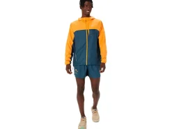 Discount ASICS FUJITRAIL PACKABLE JACKET Fellow Yellow/Magnetic Blue