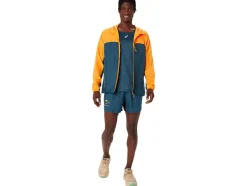 Discount ASICS FUJITRAIL PACKABLE JACKET Fellow Yellow/Magnetic Blue
