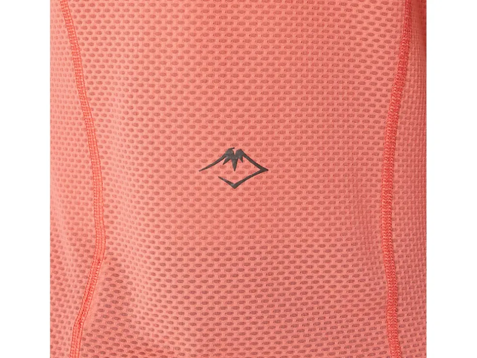 Cheap ASICS FUJITRAIL SHORT SLEEVE TOP Papaya/Guava