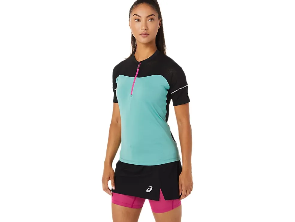 Hot ASICS FUJITRAIL TOP Sage/Performance Black