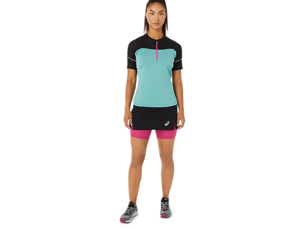 Hot ASICS FUJITRAIL TOP Sage/Performance Black