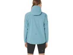 Online ASICS FUJITRAIL WATERPROOF JACKET Gris Blue