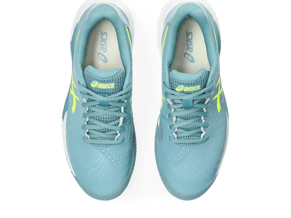 Cheap ASICS GEL-CHALLENGER 14 CLAY Gris Blue/Safety Yellow