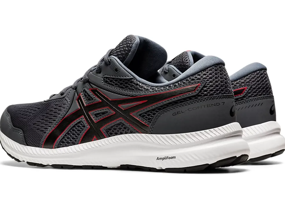 Cheap ASICS GEL-CONTEND 7 Carrier Grey/Classic Red