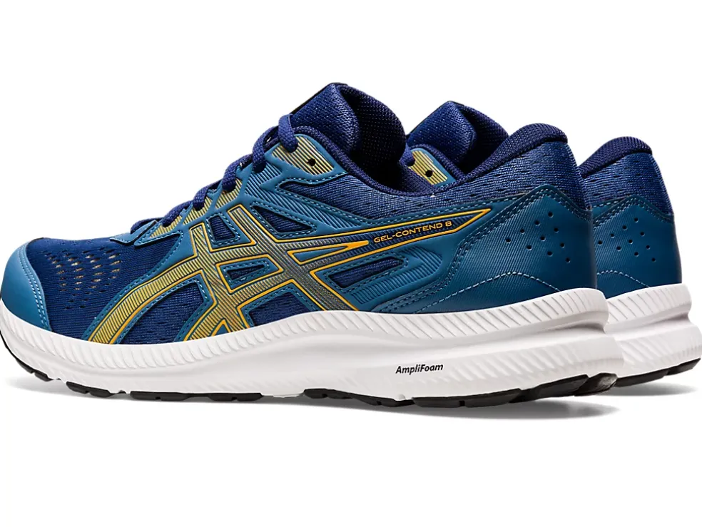 Cheap ASICS GEL-CONTEND 8 Azure/Amber