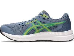 Discount ASICS GEL-CONTEND 8 Steel Blue/Lime Zest