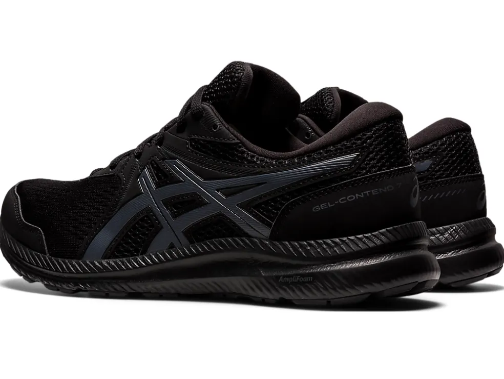 Cheap ASICS GEL-CONTEND 7 EXTRA WIDE Black/Carrier Grey