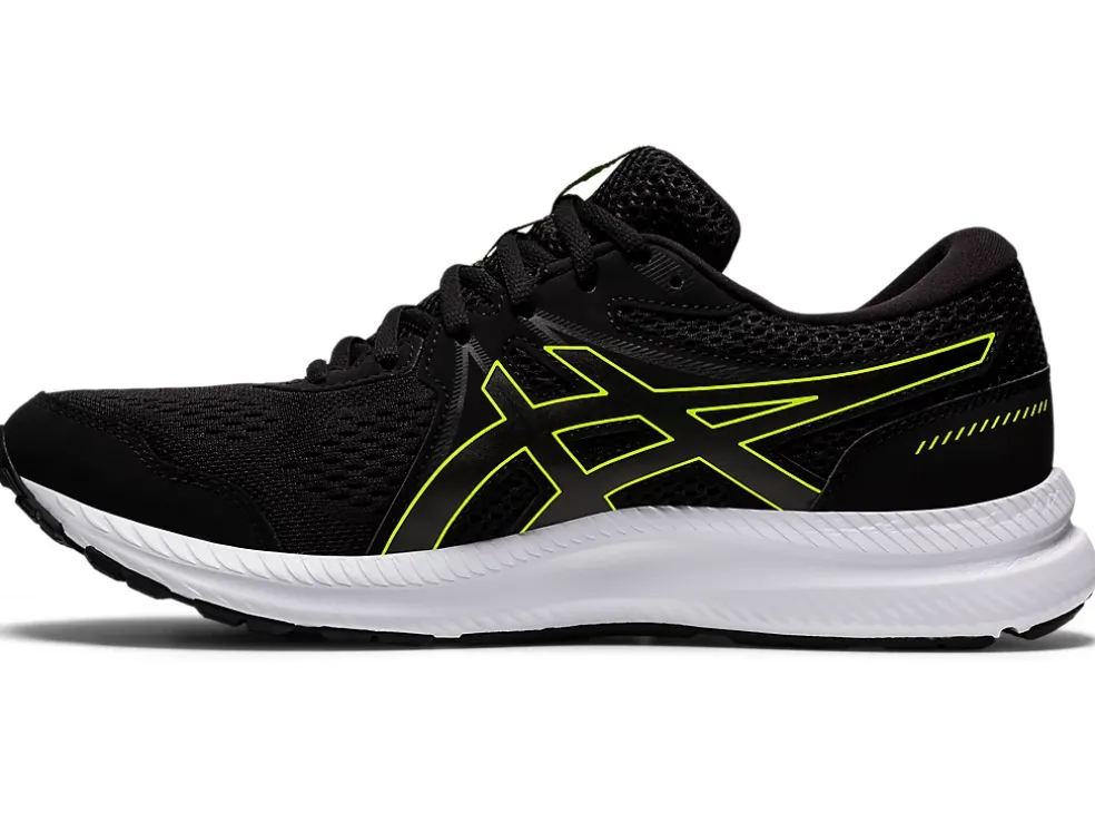 Fashion ASICS GEL-CONTEND 7 EXTRA WIDE Black/Hazard Green