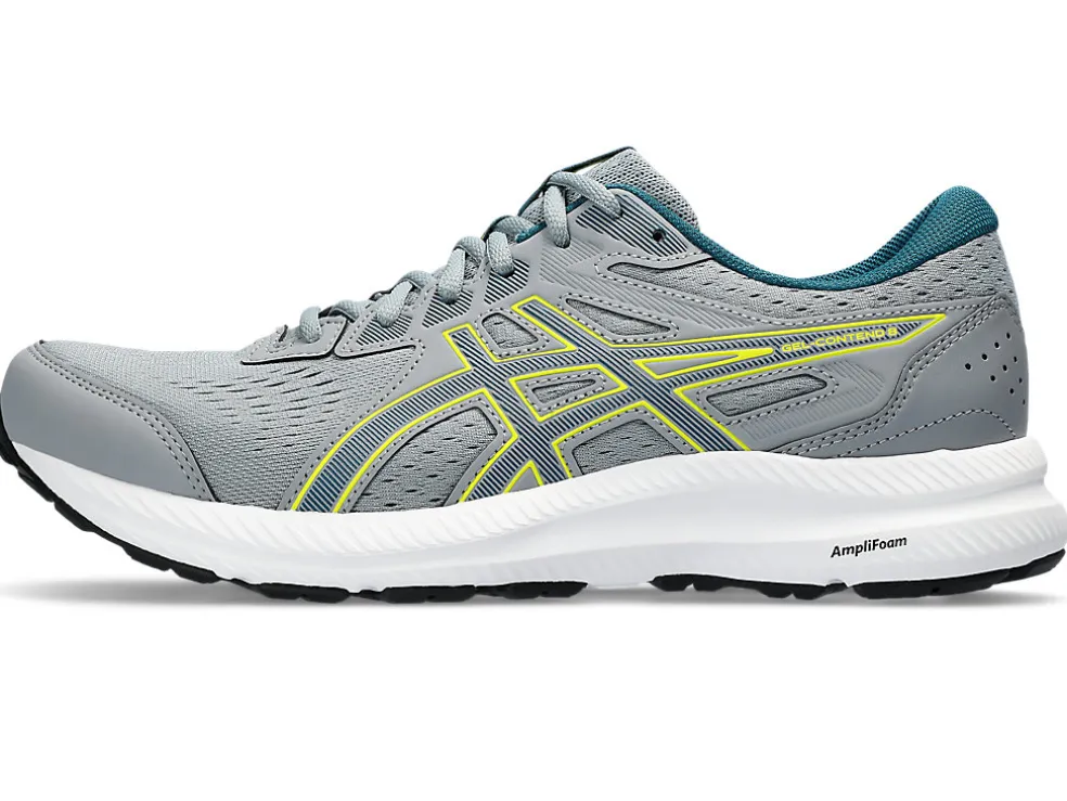 Cheap ASICS GEL-CONTEND 8 EXTRA WIDE Sheet Rock/Evening Teal