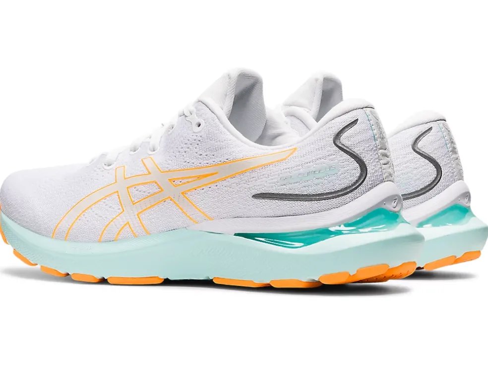 Shop ASICS GEL-CUMULUS 24 White/Orange Pop