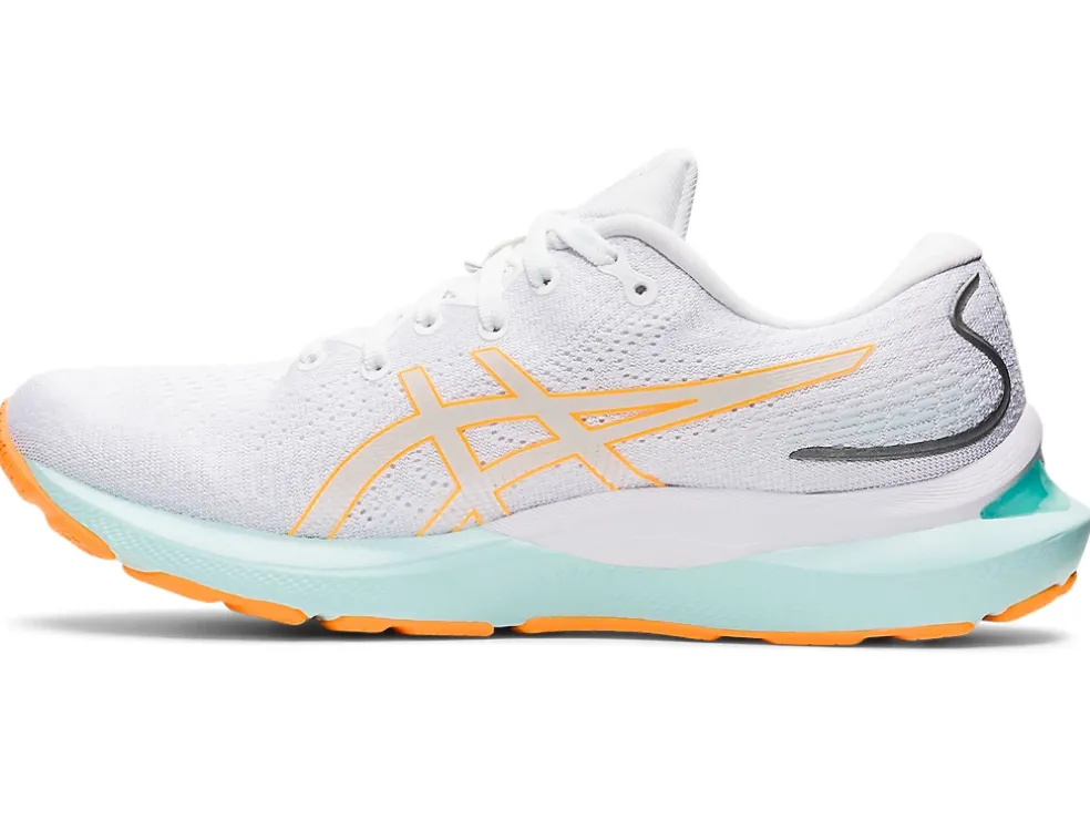 Shop ASICS GEL-CUMULUS 24 White/Orange Pop