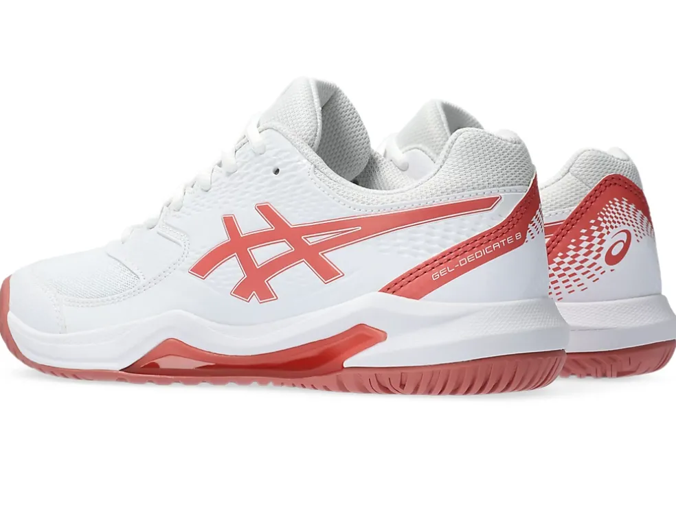 Shop ASICS GEL-DEDICATE 8 White/Light Garnet