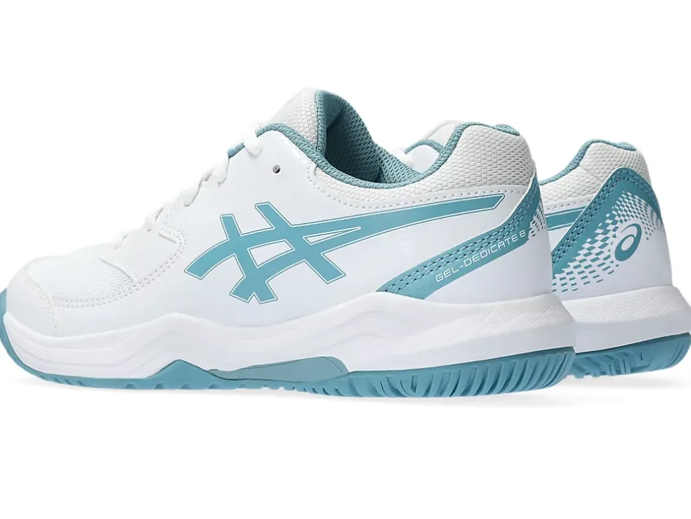 Fashion ASICS GEL-DEDICATE 8 GRADE SCHOOL White/Gris Blue