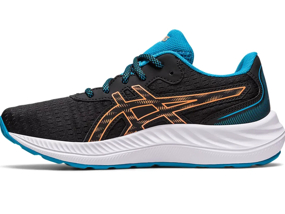 Clearance ASICS GEL-EXCITE 9 GRADE SCHOOL Black/Sun Peach