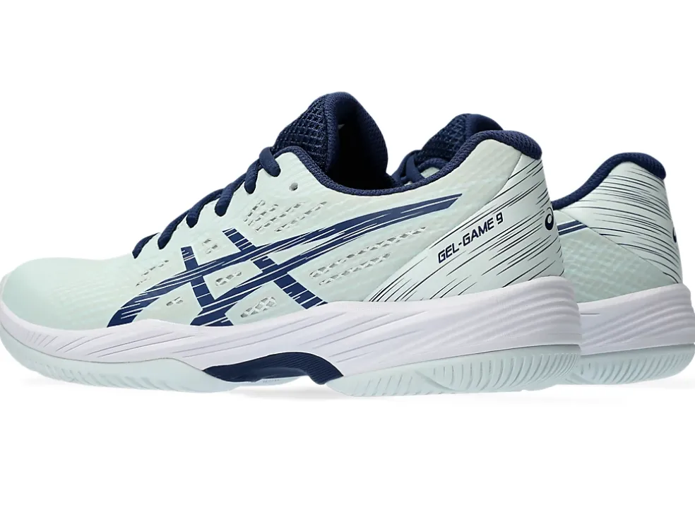 New ASICS GEL-GAME 9 Pale Mint/Blue Expanse