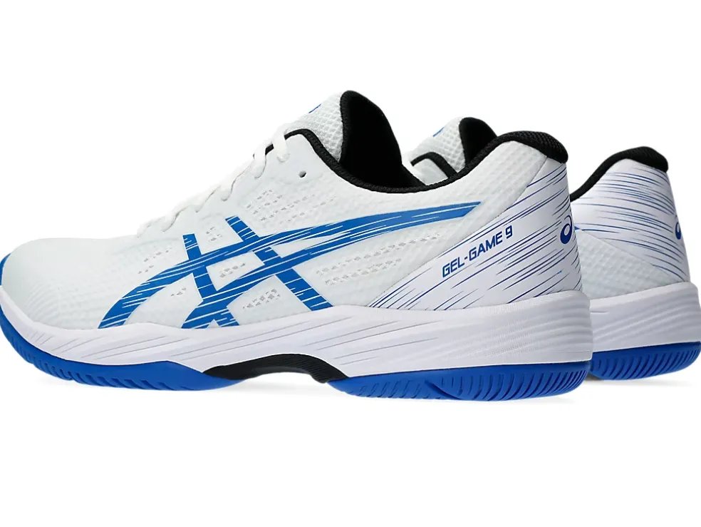 Hot ASICS GEL-GAME 9 White/Tuna Blue