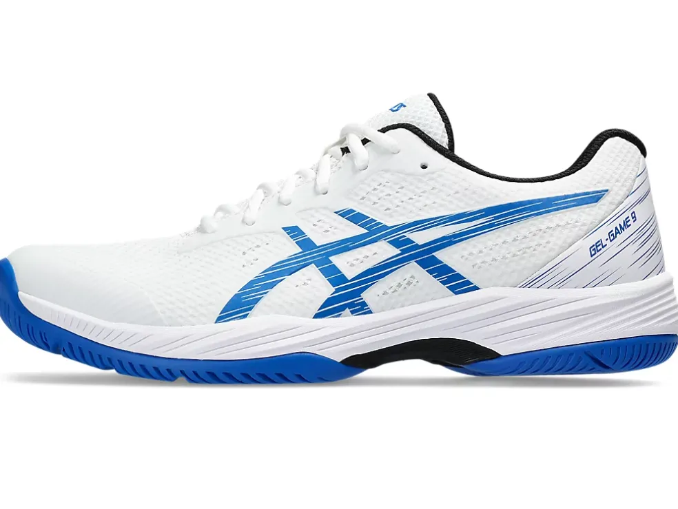 Hot ASICS GEL-GAME 9 White/Tuna Blue