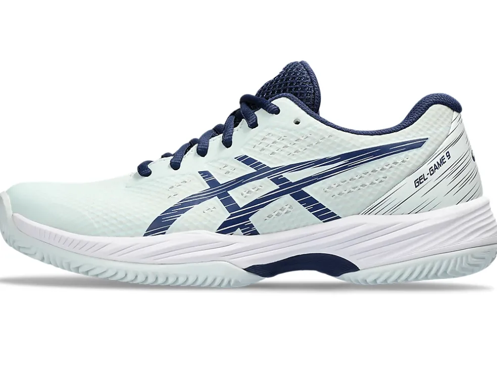Discount ASICS GEL-GAME 9 CLAY/OC Pale Mint/Blue Expanse